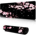 thumbnail image 1 of Gaming Mouse Pad with Stitched Edges,Sakura Cherry Blossoms Desk Mat, Extended XL Mousepad with Anti-Slip Base, Cool Desk Pad for Keyboard and Mouse,35.4''''×15.7'''', 1 of 6