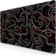 thumbnail image 1 of Gaming Mouse Pad, Topographic Contour Mouse Pad 31.5x11.8inch Large Extended Computer Mouse Mat Keyboard Full Desk Mousepad for Gaming, Office, Home, 1 of 6