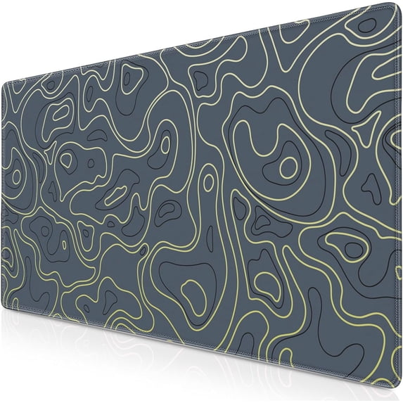 Gaming Mouse Pad, Topographic Contour Mouse Pad 31.5x15.7inch Large Extended Computer Mouse Mat Keyboard Full Desk Mousepad for Gaming, Office, Home