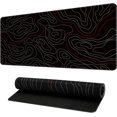 thumbnail image 1 of Gaming Mouse Pad, Topographic Map Mousepad, Waterproof Desk Pad Mat, Non-Slip Keyboard Pad, XL Mouse Pad for Desk, Large Mouse Pad for Laptop, Mouse Pad for Home and Office 35.4'''' x 15.7'''', 1 of 6