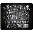 thumbnail image 1 of Gaming Mouse Pad Vintage Bible Verse Scripture Quotes Psalms Sayings on Deadwood,Non-Slip Thick Rubber Large Mousepad, 1 of 4