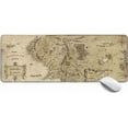 thumbnail image 1 of Gaming Mouse Pad XL,Extended Large Mouse Mat Desk Pad 31.5x11.8x0.12IN,Stitched Edges Non Slip Mousepad for Computer,Office,Keyboard and Laptop-Middle Earth Map, 1 of 2