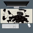 thumbnail image 1 of Gaming Mouse Pad XXL Extended Anime Mouse Pad 31.5x15.7inch, Large Cute Kawaii Big Computer Mouse Mat Desk Pad with Non-Slip Rubber Base and Stitched Edge for Home Office-Black Ink Cat, 1 of 6