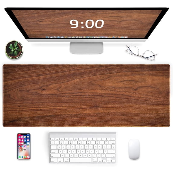 Gaming Mouse Pad XXL XL Large Mouse Pad Long Extended Big Mousepad Non-Slip Rubber Keyboard Mouse Pad with Stitched Edges for Laptop Home Office (31.5x11.8x0.08 Inch)