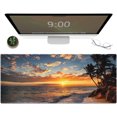thumbnail image 1 of Gaming Mouse Pad XXL XL Large Mouse Pad Mat Long Extended Mousepad Desk Pad Non-Slip Rubber Mice Pads Stitched Edges Thin Pad (31.5x11.8x0.12 Inch)-Sunset Beach, 1 of 6