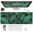 thumbnail image 1 of Gaming Mouse Pad XXL XL Large Mouse Pad Mat Long Extended Mousepad Desk Pad Non-Slip Rubber Mice Pads Stitched Edges Thin Pad (31.5x11.8x0.12 Inch)-Tropical Palm Banana Leaf, 1 of 6
