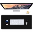 thumbnail image 1 of Gaming Mouse Pad XXL XL Large Mouse Pad Mat Long Extended Mousepad Desk Pad Non-Slip Rubber Mice Pads Stitched Edges Thin Pad(Black-35.4 * 15.7), 1 of 5