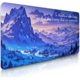 thumbnail image 1 of Gaming Mouse Pads, Large Aesthetics Night Sky Mousepad Non Slip Base and Stitched Edges, Desk Mat for Computer Laptop, Snow Mountains Keyboard Pad for Home Office 11.8”x 31.4” XL, 1 of 6