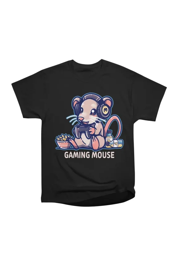 Gaming Mouse T-Shirt Tee Gift For Him Merch For Her Apparel For Friend
