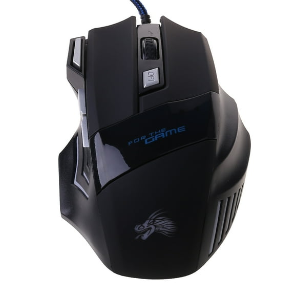 Gaming Mouse , USB Optical Computer Mice with RGB Backlit, 4 Adjustable DPI Up to 5500, Ergonomic Laptop PC