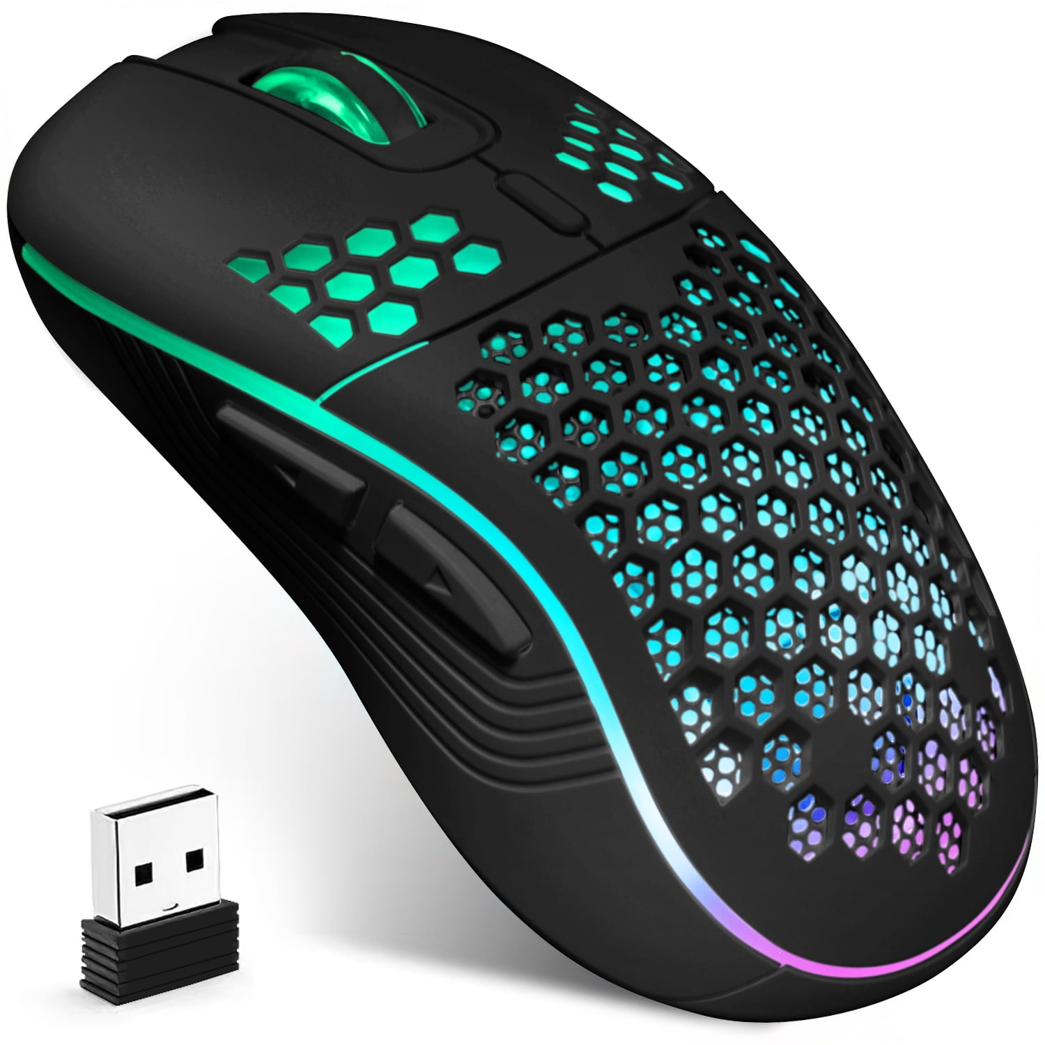Wireless Mouse for Laptop,AILKIN 2.4GHz 2400 DPI Gaming Mouse Wireless ...