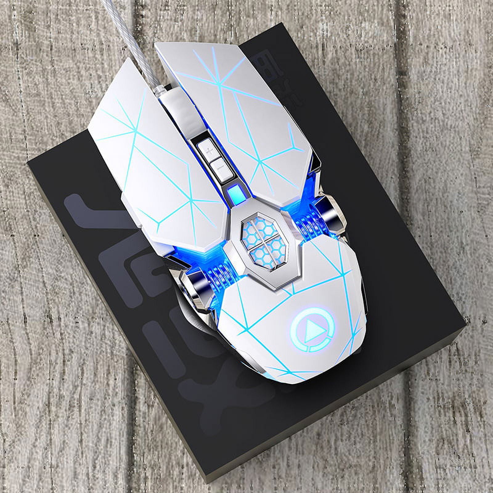 Gaming Mouse Wired,Ergonomic Game USB Computer Mice RGB Gamer Desktop Laptop PC Gaming Mouse,7 Buttons for Windows PC Gamers