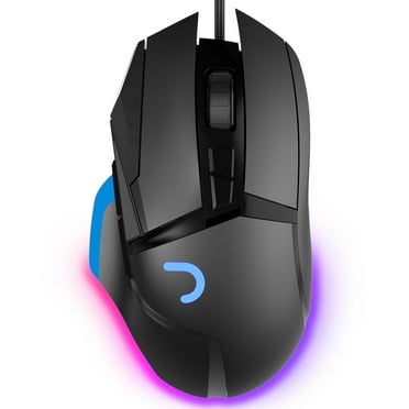 UDH Gaming Mouse, Wired Optical Gaming Mouse, 16000 DPI, 8 programmable Buttons, RGB Lighting, Black
