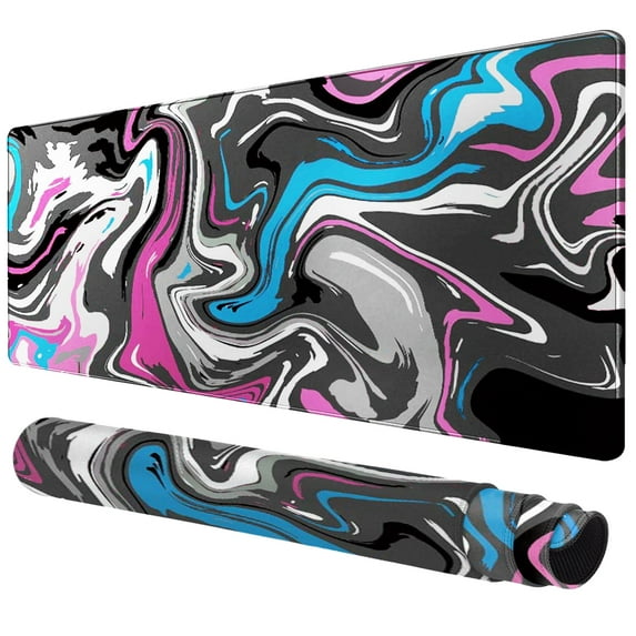 Gaming Mouse Pad - Large Mouse Pad with Non-Slip Base Stitched Edges, Desk Mat for Gamer, Office & Home