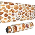 thumbnail image 1 of Gaming Mousepad Painted Bread Large Waterproof NonSlip Desk Mat 12x31.5 in, Essential for Home Office Work Computer Keyboard Pad, Perfect for Remote Work from Home, 1 of 6