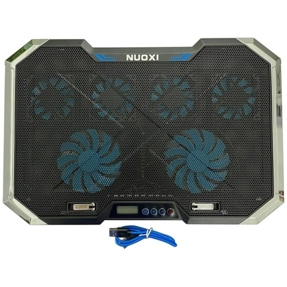 Gaming Notebook Cooler Radiator RGB Laptop Cooling Pad Super Mute 6 LED Fans Powerful Adjustable Stand for MC Q8