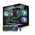 thumbnail image 1 of Liquid Cooled Gaming PC Desktop Computer – AMD Ryzen 7 1800X,Radeon RX 570, 16GB DDR4, 512GB SSD + 1TB HDD, WiFi 6 BT5.4, WIN11,9ARGB Fan, KB & Mouse, 1 of 9