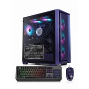 Gaming PC Desktop Computer, Intel Core i7-8700K, GeForce GTX 1660 Ti 6GB, 16GB DDR4, 512GB NVMe SSD, Liquid Cooling, WiFi 6, Bluetooth 5.4, Windows 11