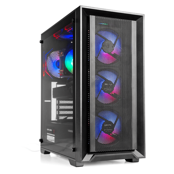 Gaming PC Desktop Computer,Intel i7-7700,NVIDIA GTX 1080 8GB,16GB RAM,512GB SSD,1TB HDD,WiFi 6,BT 5.4,Windows 11,7*ARGB Fans,RGB Keyboard & Mouse