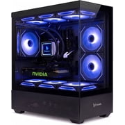 Gaming PC Desktop Computer Liquid Cooled Ryzen 5 3500X GTX 1050 16GB RAM 512GB SSD + 1TB HDD, WiFi 6 & BT 5.4 Windows 11 with RGB Keyboard & Mouse