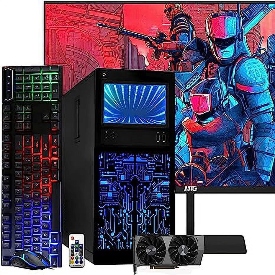ZOONIS Gaming Pc With 16GB DDR3 Ram/ DDR-5 4GB Graphics Card Core i7 (4th  Gen) (16 GB DDR4/512 GB SSD/Windows 10 Pro/4 GB/22 Inch Screen/Alain Free  Fire Gaming Pc) with MS Office 