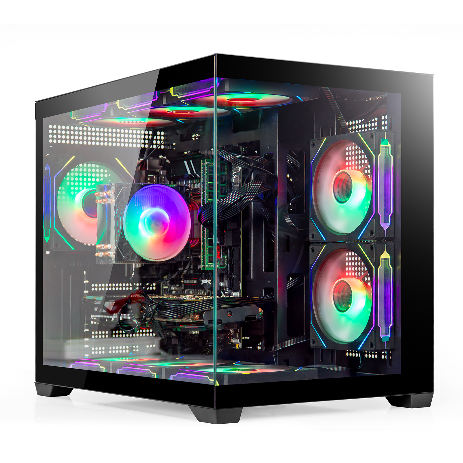 Gaming PC Desktop Intel i7-11700F up to 4.9GHz, RTX 4060 8GB GDDR6 Graphics, 16GB DDR4 RAM, 1TB NVMe SSD, WiFi 6, BT5.4, 650W PSU, Win 11,Prebuilt Tower Computer for Streaming, Home and Office