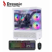 Gaming PC Intel Xeon E5 12-Core, RTX 2070 8GB, 64GB RAM, 512GB SSD+1TB HDD Win 11 WiFi 6 BT5.4 650W PSU 7xARGB Fans Desktop Computer W/ RGB Keyboard & Mouse