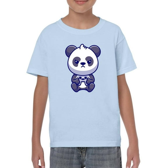 Gaming Panda T-Shirt Juniors -Image by Shutterstock,  x-Small