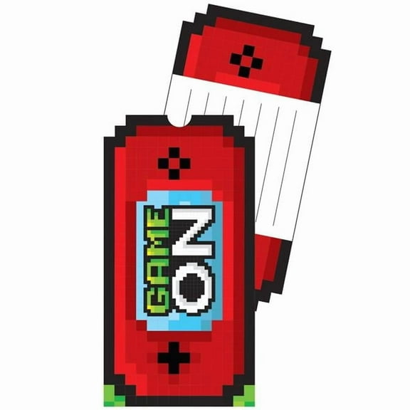 Gaming Party Invitations - 1 pack of 8 - Party Supplies