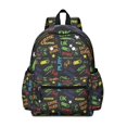 thumbnail image 1 of Gaming Pattern Backpack for School,Schoolbag with Adjustable Shoulder Straps & Padded Back,13.4"x11"x4.7", 1 of 6