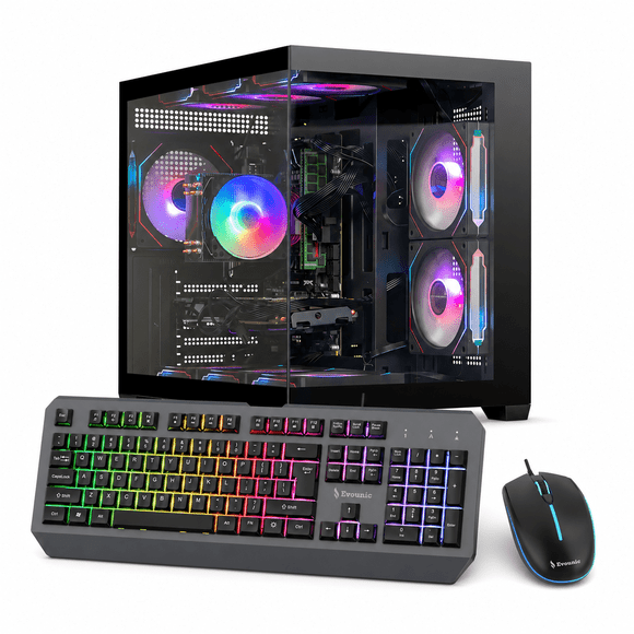 Gaming-Pro Desktop PC Intel Core i7 up to 3.9GHz GTX 1060 16GB RAM 512GB SSD WiFi 6 Bluetooth 5.4 Windows 11 Keyboard & Mouse
