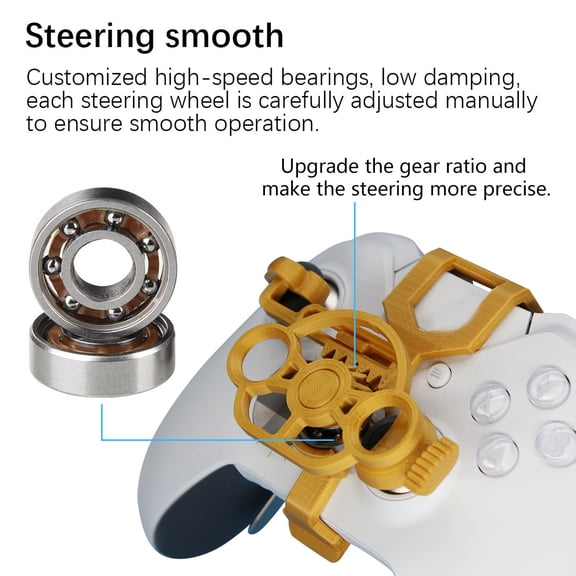 Gaming Racing Wheel Mini Steering Game Controller for X S Elite 3D Printed Accessories