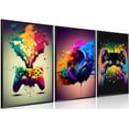 thumbnail image 1 of Gaming Room Decor Wall Art Video Gaming Gamepad Graffiti Canvas Posters Wall Decor, Games Gamer Painting Prints for Teen Boys Room Decor（Only canvas）, 1 of 6