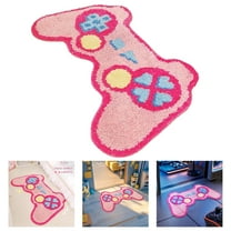 Gaming Rug - Extra Soft Non- Game Controller Floor Mat, Cartoon Console Design Microfiber Carpet for Bedroom, Game Room & Living Room - Machine Washable Gamer Decor Rug
