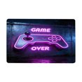 thumbnail image 1 of Gaming Rug for Kids Boy Bedroom Rug Gamer Area Carpet 3D Neon Game Cool Blue Blacklight Living Room Game Room Large Area Rug Boy Room Decor Non- Comfy Floor Mat Black, 1 of 4