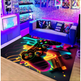 thumbnail image 1 of Gaming Rug for Boys Bedroom, Video Game Carpet with Gaming Theme Design 60x40inches, 1 of 2