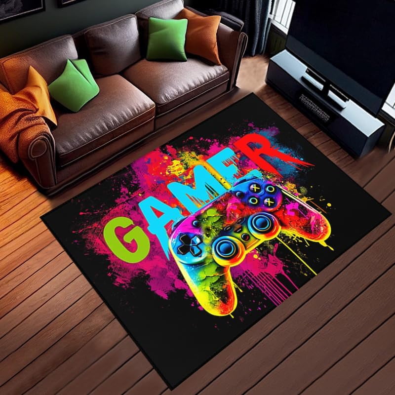 Gaming Rug for Boys Room - Gamer Rug for Gaming Room - Gaming Area Rug ...