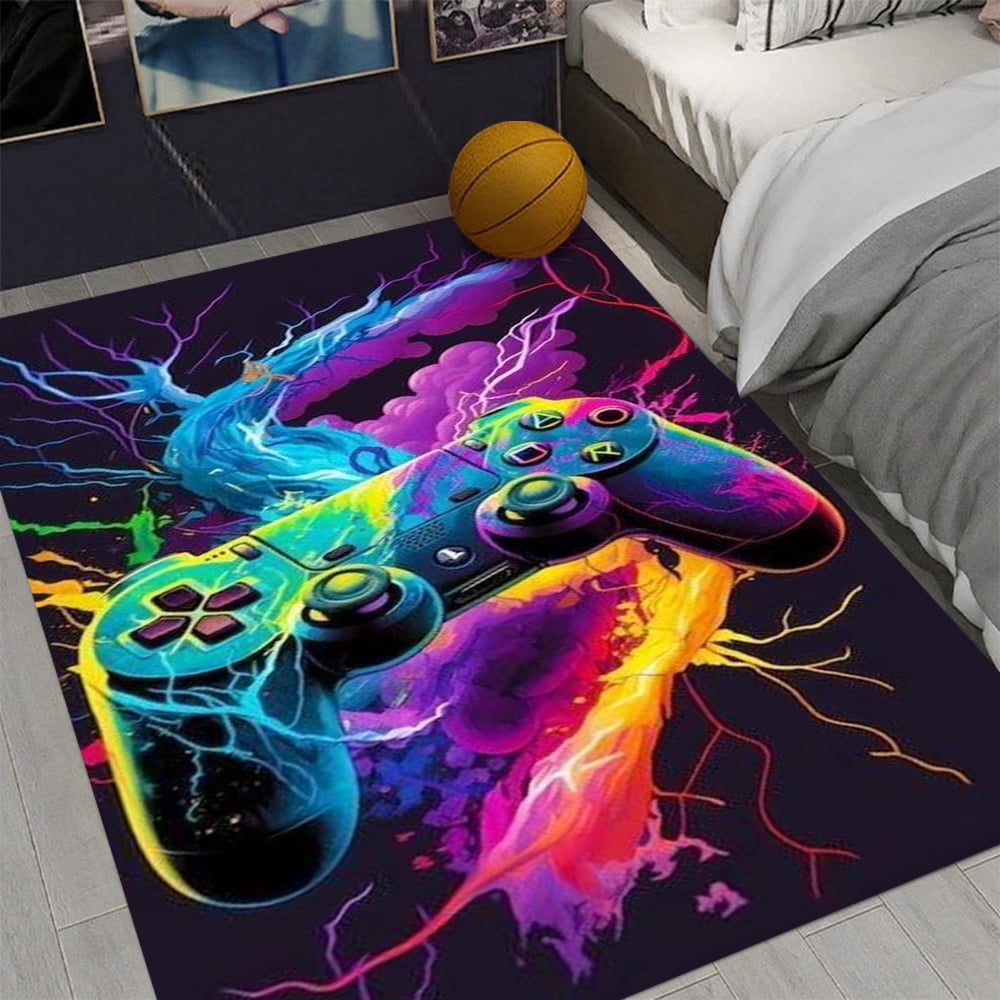 Gaming Pc Rug Gaming Rug for Boys Room Gamer Rug with Controller Design Carpet for ...