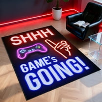 Gaming Rug for Room,3'x5' Non Slip Cool Gamer Rugs for Bedroom Livingroom Game Room Decor