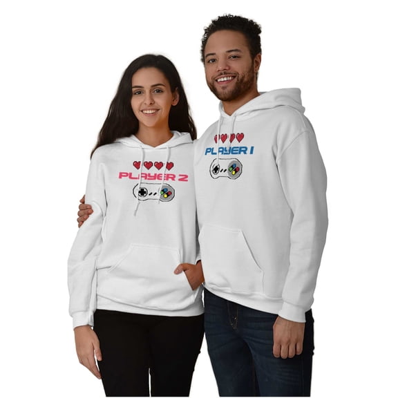 Gaming Set Couples Siblings BFF Gamer Hoodie Sweatshirt Women Brisco Brands X