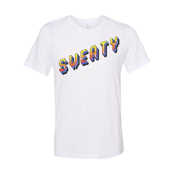 Gaming Shirt, Sweaty, Video Game Shirt, Gamer Gift, Video Game Gift, Unisex Fit, Nerd Shirt, Nerdy Shirt, Gift For Him, Gamer Boyfriend, White, LARGE