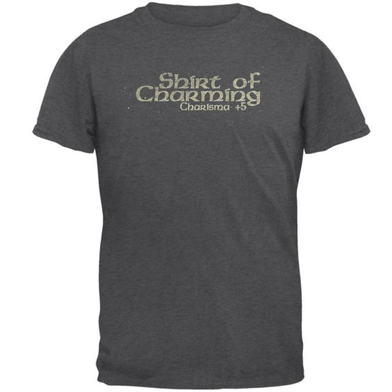 Gaming Shirt of Charming Charisma Mens T Shirt Dark Heather 2XL