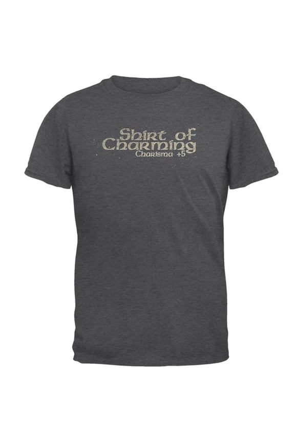 Gaming Shirt of Charming Charisma Mens T Shirt Dark Heather 2XL
