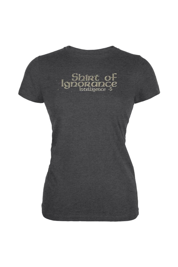 Gaming Shirt of Ignorance Intelligence Juniors Soft T Shirt