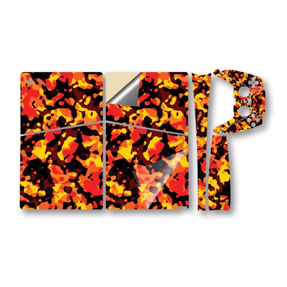 Gaming Skin Compatible With Sony PlayStation 5 PS5 Pro Bundle - Warm Modern Camo - Premium 3M Vinyl Protective Wrap Decal Cover - Easy To Apply | Crafted in the USA by MightySkins