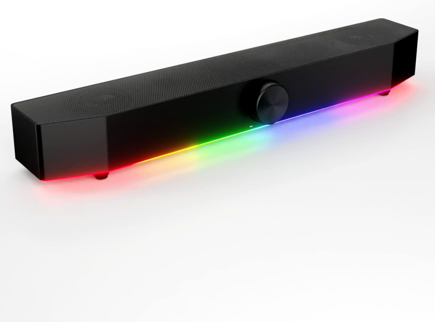 Gaming Soundbar Monitor Sound Bar for PC RGB Computer Speakers for Desktop PC (Wireless or