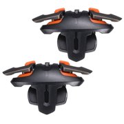 Gaming Trigger Mobile Game Controller 1 Pair Four-Finger Single Shot Fire Keys Universal Black