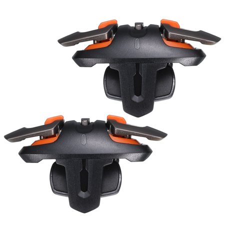 Gaming Trigger Mobile Game Controller 1 Pair G5 Four-Finger Linkage Button Single Shot Black