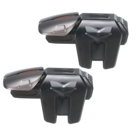 Gaming Trigger Mobile Game Controller 1 Pair Six-Finger Linkage Fire Key High Sensitive Black
