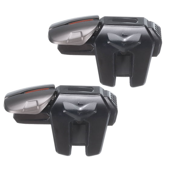 Gaming Trigger Mobile Game Controller 1 Pair Six-Finger Linkage Fire Key High Sensitive Black